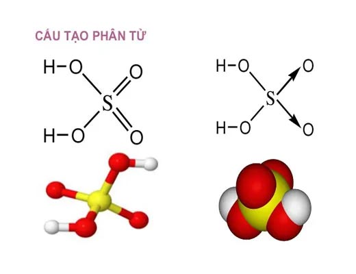 Cấu trúc phân tử Axit Sunfuric